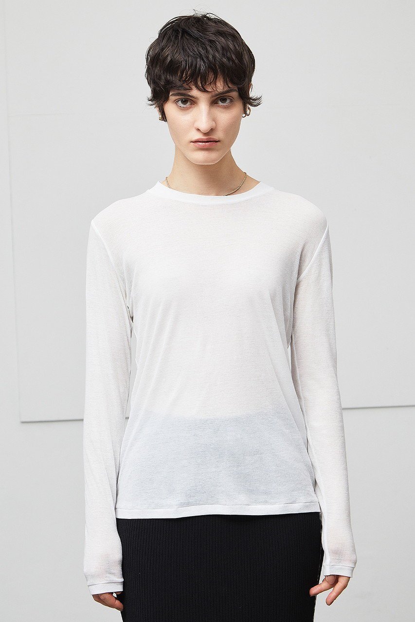 【ベイジ,/BEIGE,】のSORE(ソール)/ウォッシャブルクルーネックカットソー 人気、トレンドファッション・服の通販 founy(ファニー) 　ファッション　Fashion　レディースファッション　Fashion for Women　トップス・カットソー　Cut & Sew Tops　シャツ・ブラウス・オフィスカジュアル　Elegant Blouses & Button-Ups　ロングTシャツ・Tシャツ　Longline T-Shirts & Tees　カットソー・ベーシックTシャツ　Cut-and-Sewn Tops / Stretch Tees & Basics　インナー　Innerwear　カットソー　Cut and Sewn Top　シアー　Sheer, See-Through　シンプル　Simple, Minimal　スリーブ　Sleeve, Long Sleeve / Short Sleeve　ロング　Long, Long-Length　長袖　Long Sleeve, Full Sleeve　other-7|ID: prp329100004101539 ipo3291000000036708713