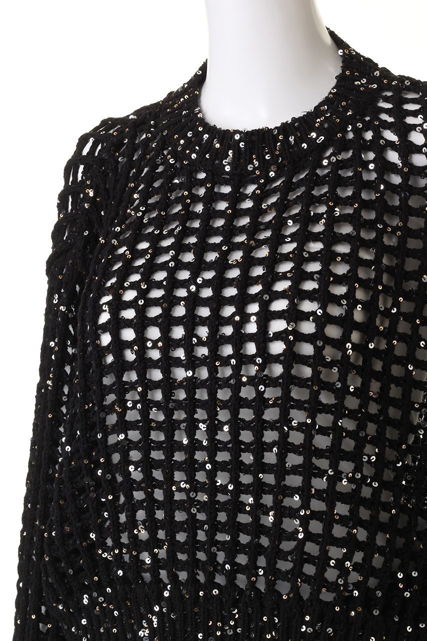 【ベイジ,/BEIGE,】のBARQUIER(バルキエ)/スパンコールニット 人気、トレンドファッション・服の通販 founy(ファニー) 　ファッション　Fashion　レディースファッション　Fashion for Women　トップス・カットソー　Cut & Sew Tops　ニット　Knit Tops & Sweaters　カジュアルプルオーバー・ニットトップス　Pullovers & Knit Tops / Casual Pullovers　カットソー　Cut and Sewn Top　シルバー　Silver, Metallic Silver　スパンコール　Sequins, Sequin Embellishment　メッシュ　Mesh, Net Fabric　other-5|ID: prp329100004101553 ipo3291000000035066624