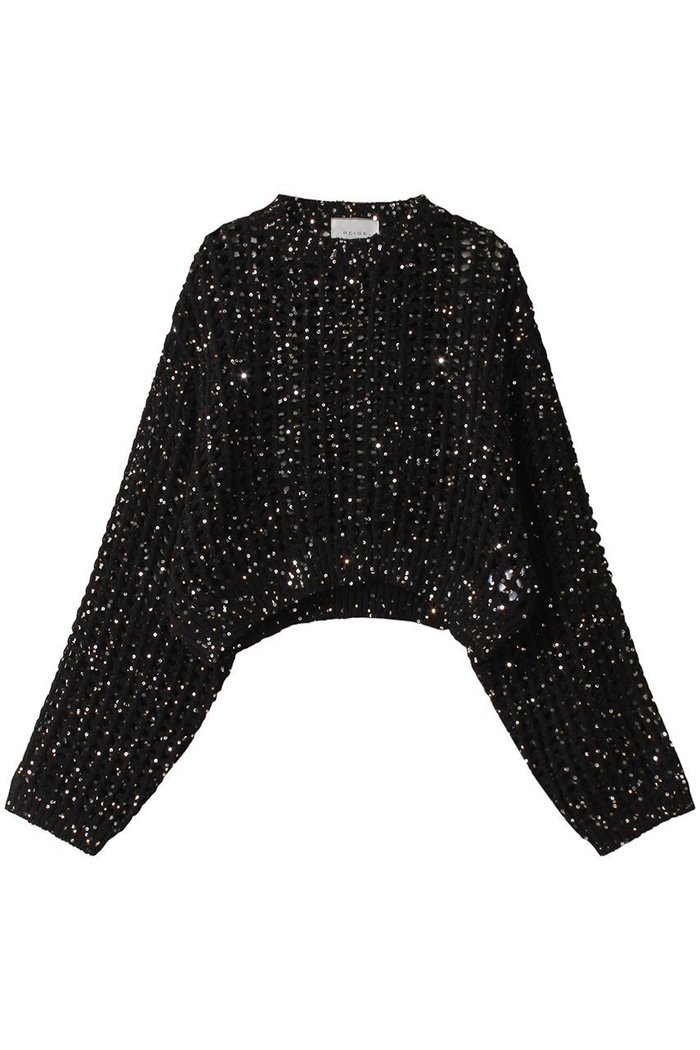 【ベイジ,/BEIGE,】のBARQUIER(バルキエ)/スパンコールニット インテリア・キッズ・メンズ・レディースファッション・服の通販 founy(ファニー) https://founy.com/ ファッション Fashion レディースファッション Fashion for Women トップス・カットソー Cut & Sew Tops ニット Knit Tops & Sweaters カジュアルプルオーバー・ニットトップス Pullovers & Knit Tops / Casual Pullovers カットソー Cut and Sewn Top シルバー Silver, Metallic Silver スパンコール Sequins, Sequin Embellishment メッシュ Mesh, Net Fabric |ID: prp329100004101553 ipo3291000000035950775