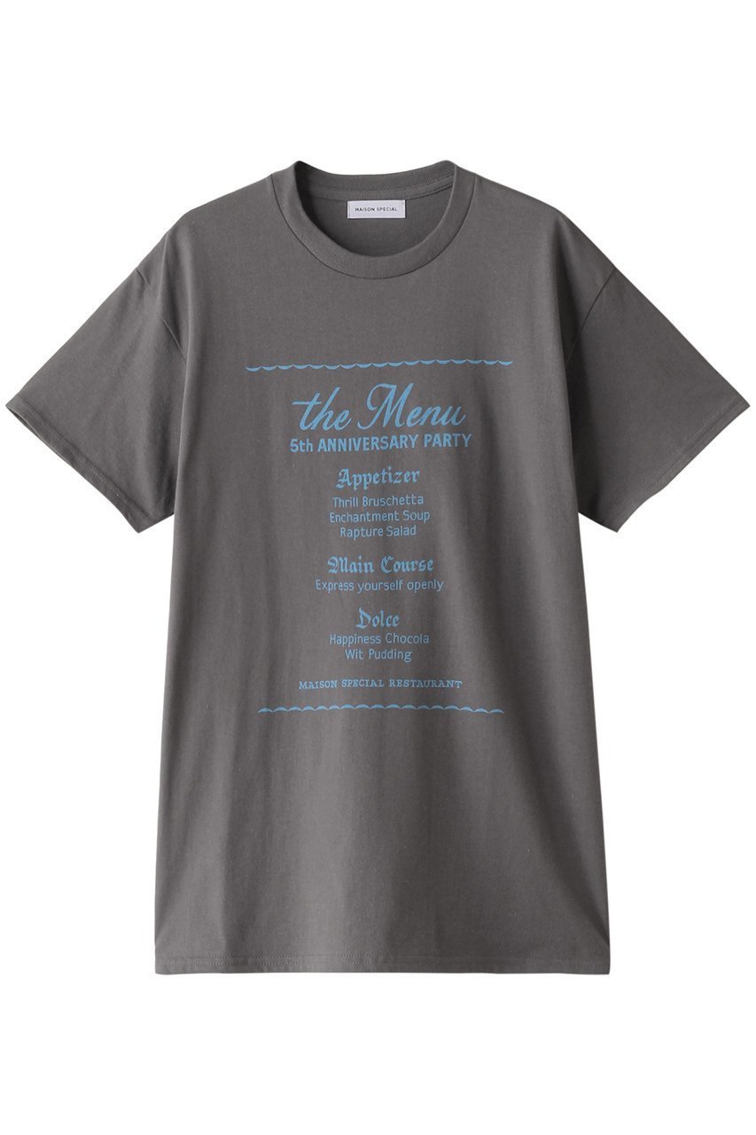 【メゾンスペシャル/MAISON SPECIAL】の5thアニバーサリーTEE インテリア・キッズ・メンズ・レディースファッション・服の通販 founy(ファニー) 　ファッション　Fashion　レディースファッション　Fashion for Women　トップス・カットソー　Cut & Sew Tops　シャツ・ブラウス・オフィスカジュアル　Elegant Blouses & Button-Ups　ロングTシャツ・Tシャツ　Longline T-Shirts & Tees　カットソー・ベーシックTシャツ　Cut-and-Sewn Tops / Stretch Tees & Basics　インナー　Innerwear　ショート　Short, Short Length　スタイリッシュ　Stylish, Fashionable　スリーブ　Sleeve, Long Sleeve / Short Sleeve　ハーフ　Half, Half-Length　プリント　Print, Printed Pattern　C.GRY(チャコールグレー)|ID: prp329100004102726 ipo3291000000032923004