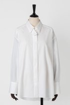 【オーヴィル/EAUVIRE】のスロートタブ付きシャツ 人気、トレンドファッション・服の通販 founy(ファニー) ファッション Fashion レディースファッション Fashion for Women トップス・カットソー Cut & Sew Tops シャツ・ブラウス・オフィスカジュアル Elegant Blouses & Button-Ups サテン Satin, Glossy Fabric スリーブ Sleeve, Long Sleeve / Short Sleeve ロング Long, Long-Length 日本製 Made In Japan thumbnail ホワイト|ID: prp329100004102732 ipo3291000000032890945