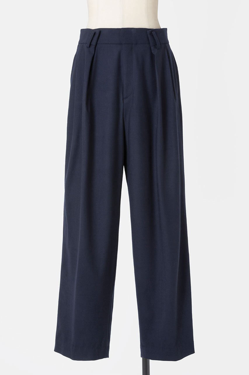 【オーヴィル/EAUVIRE】のワイドテーパードパンツ インテリア・キッズ・メンズ・レディースファッション・服の通販 founy(ファニー) 　ファッション　Fashion　レディースファッション　Fashion for Women　パンツ　Pants & Trousers　ボトム　Bottoms, Lower Wear　マニッシュ　Mannish, Boyish　日本製　Made In Japan　ネイビー|ID: prp329100004102751 ipo3291000000035811019