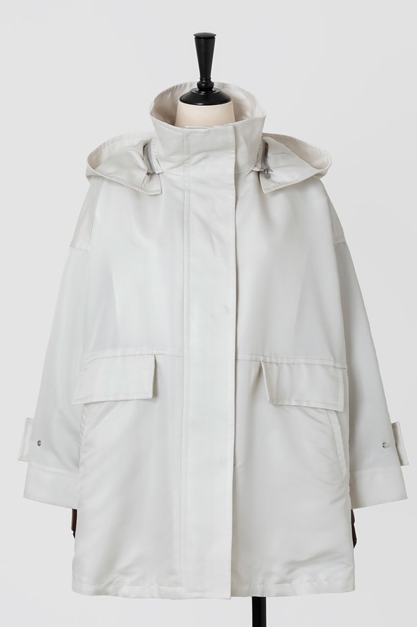 【オーヴィル/EAUVIRE】の2wayミドル丈ブルゾン インテリア・キッズ・メンズ・レディースファッション・服の通販 founy(ファニー) ファッション Fashion レディースファッション Fashion for Women アウター Coat / Outerwear Collection レディースジャケット・軽アウター Jackets ブルゾンジャケット・スポーティアウター Blouson Jackets ギャザー Gathered, Ruffled サテン Satin, Glossy Fabric シルク Silk, 100% Silk ジャケット Jacket, Outerwear ブルゾン Blouson, Bomber Jacket ミドル Middle Length, Mid Height ロング Long, Long-Length エレガント 上品 Elegant ホワイト|ID: prp329100004102755 ipo3291000000036516064