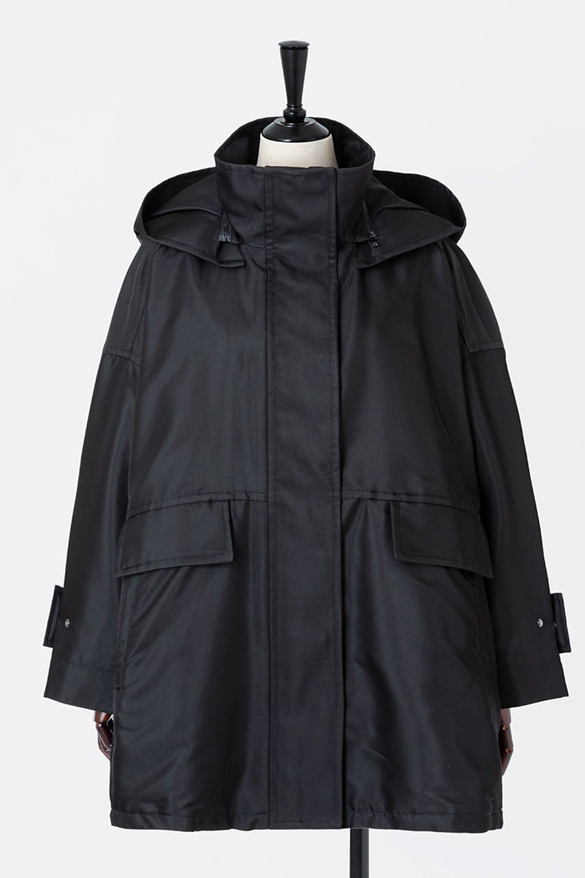 【オーヴィル/EAUVIRE】の2wayミドル丈ブルゾン インテリア・キッズ・メンズ・レディースファッション・服の通販 founy(ファニー) ファッション Fashion レディースファッション Fashion for Women アウター Coat / Outerwear Collection レディースジャケット・軽アウター Jackets ブルゾンジャケット・スポーティアウター Blouson Jackets ギャザー Gathered, Ruffled サテン Satin, Glossy Fabric シルク Silk, 100% Silk ジャケット Jacket, Outerwear ブルゾン Blouson, Bomber Jacket ミドル Middle Length, Mid Height ロング Long, Long-Length エレガント 上品 Elegant ブラック|ID: prp329100004102755 ipo3291000000036516065