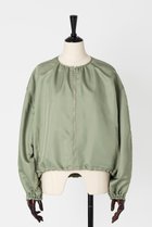 【オーヴィル/EAUVIRE】のノーカラーショートブルゾン 人気、トレンドファッション・服の通販 founy(ファニー) ファッション Fashion レディースファッション Fashion for Women アウター Coat / Outerwear Collection レディースジャケット・軽アウター Jackets ブルゾンジャケット・スポーティアウター Blouson Jackets サテン Satin, Glossy Fabric ショート Short, Short Length シルク Silk, 100% Silk ジャケット Jacket, Outerwear ブルゾン Blouson, Bomber Jacket エレガント 上品 Elegant thumbnail セージグリーン|ID: prp329100004102756 ipo3291000000032966144