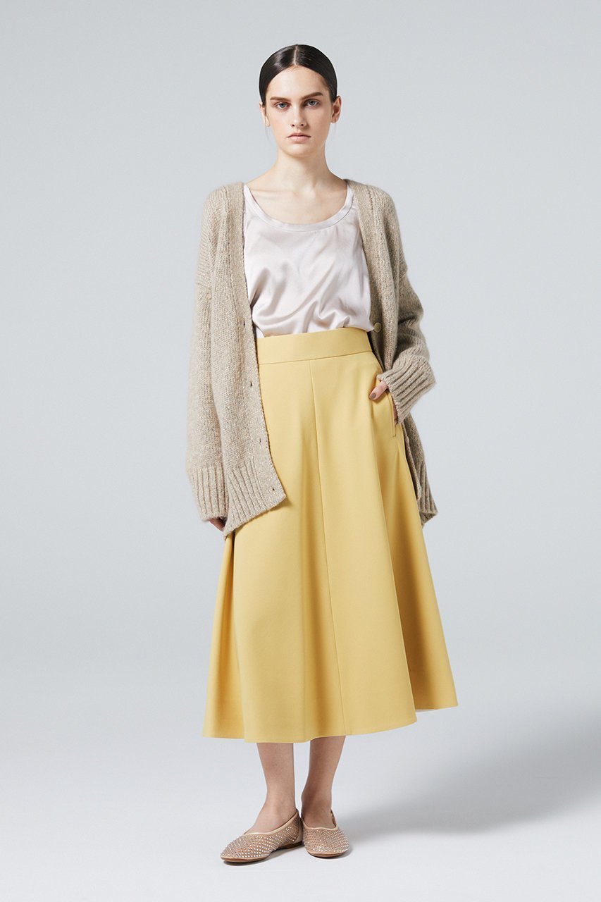 【オーヴィル/EAUVIRE】のソフトツイルフレアスカート 人気、トレンドファッション・服の通販 founy(ファニー) 　ファッション　Fashion　レディースファッション　Fashion for Women　スカート　Skirts　Aライン・フレアスカート　A-Line & Flared Skirts　ストレッチ　Stretch, Stretchy Fabric　ツイル　Twist, Twisted Detail　バランス　Balance, Style Balance　フォルム　Silhouette, Form　日本製　Made In Japan　other-8|ID: prp329100004102759 ipo3291000000036102431