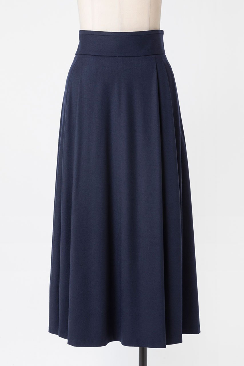 【オーヴィル/EAUVIRE】のソフトプリーツロングスカート インテリア・キッズ・メンズ・レディースファッション・服の通販 founy(ファニー) 　ファッション　Fashion　レディースファッション　Fashion for Women　スカート　Skirts　ロングスカート　Long Skirts / Maxi & Midi Skirts　アシンメトリー　Asymmetrical Style　エレガント 上品　Elegant　バランス　Balance, Style Balance　プリーツ　Pleats, Pleated　ロング　Long, Long-Length　日本製　Made In Japan　ネイビー|ID: prp329100004102761 ipo3291000000036563332