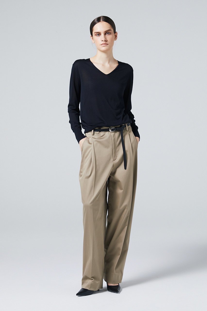【オーヴィル/EAUVIRE】のフィラメントシルクVネックプルオーバー 人気、トレンドファッション・服の通販 founy(ファニー) 　ファッション　Fashion　レディースファッション　WOMEN　トップス・カットソー　Tops/Tshirt　シャツ/ブラウス　Shirts/Blouses　プルオーバー　Pullover　Vネック　V-Neck　イタリア　Italy　インナー　Inner　シルク　Silk　スリーブ　Sleeve　ロング　Long　other-5|ID: prp329100004102767 ipo3291000000031413416