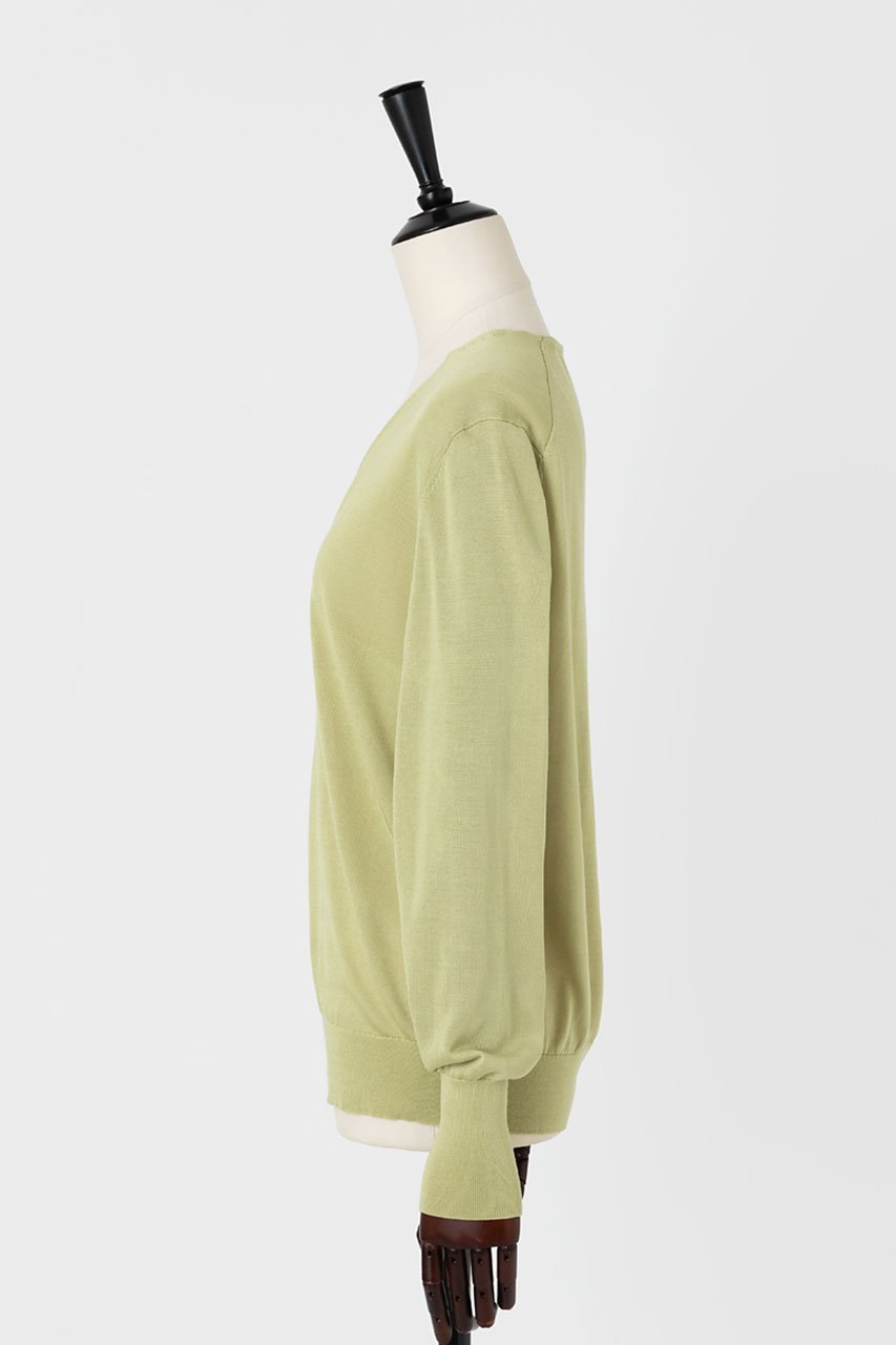 【オーヴィル/EAUVIRE】のフィラメントシルクVネックプルオーバー 人気、トレンドファッション・服の通販 founy(ファニー) 　ファッション　Fashion　レディースファッション　Fashion for Women　トップス・カットソー　Cut & Sew Tops　シャツ・ブラウス・オフィスカジュアル　Elegant Blouses & Button-Ups　カジュアルプルオーバー・ニットトップス　Pullovers & Knit Tops / Casual Pullovers　Vネックトップス　V-Neck Tops / V-Cut Neckline Shirts　イタリア　Italy　インナー　Innerwear　シルク　Silk, 100% Silk　スリーブ　Sleeve, Long Sleeve / Short Sleeve　ロング　Long, Long-Length　other-2|ID: prp329100004102767 ipo3291000000036827985