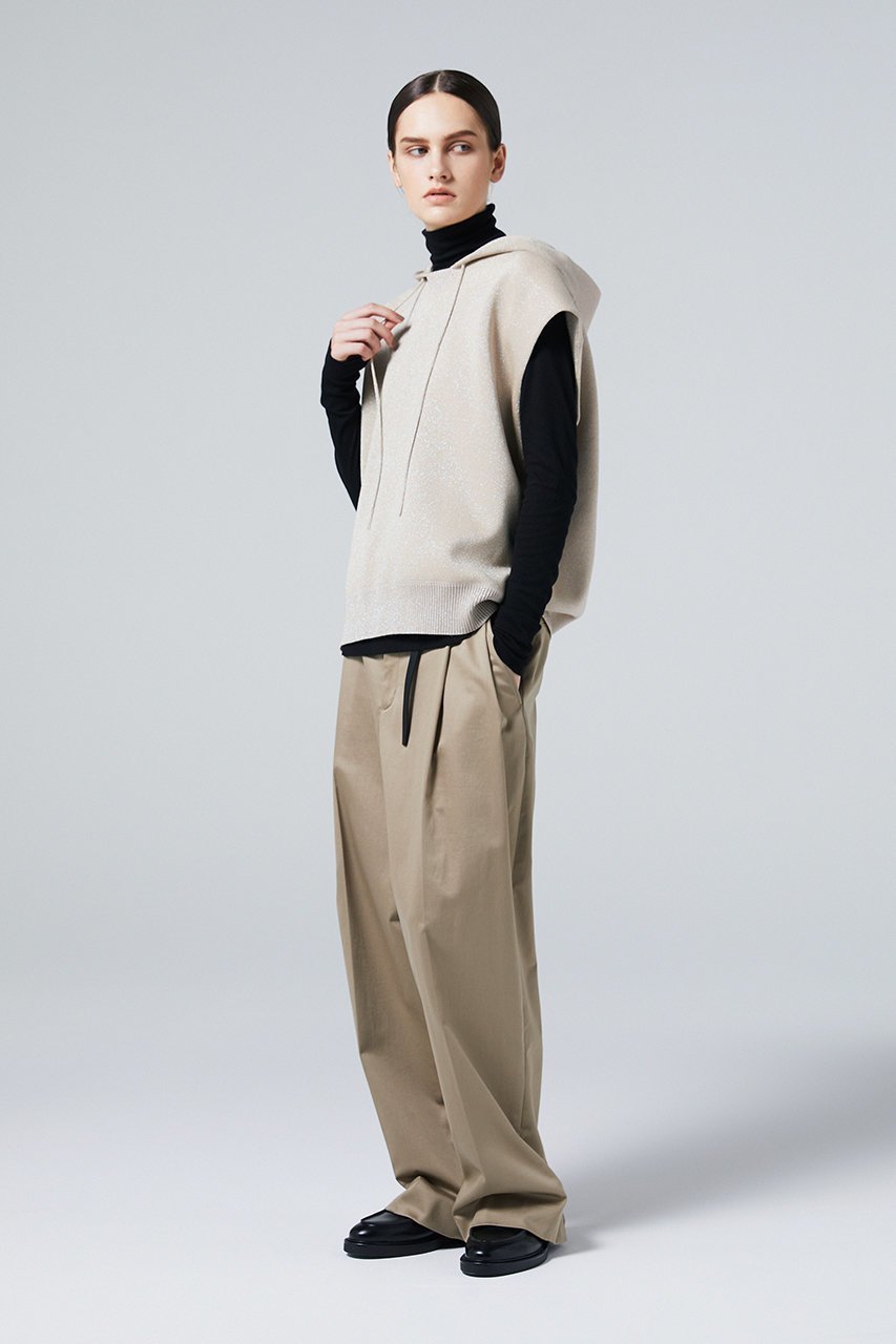 【オーヴィル/EAUVIRE】のラメニットフーディー 人気、トレンドファッション・服の通販 founy(ファニー) 　ファッション　Fashion　レディースファッション　WOMEN　トップス・カットソー　Tops/Tshirt　ニット　Knit Tops　プルオーバー　Pullover　なめらか　Smooth　イタリア　Italy　スタイリッシュ　Stylish　スリーブ　Sleeve　フォルム　Form　フレンチ　French　ベスト　Vest　other-3|ID: prp329100004102769 ipo3291000000031413431