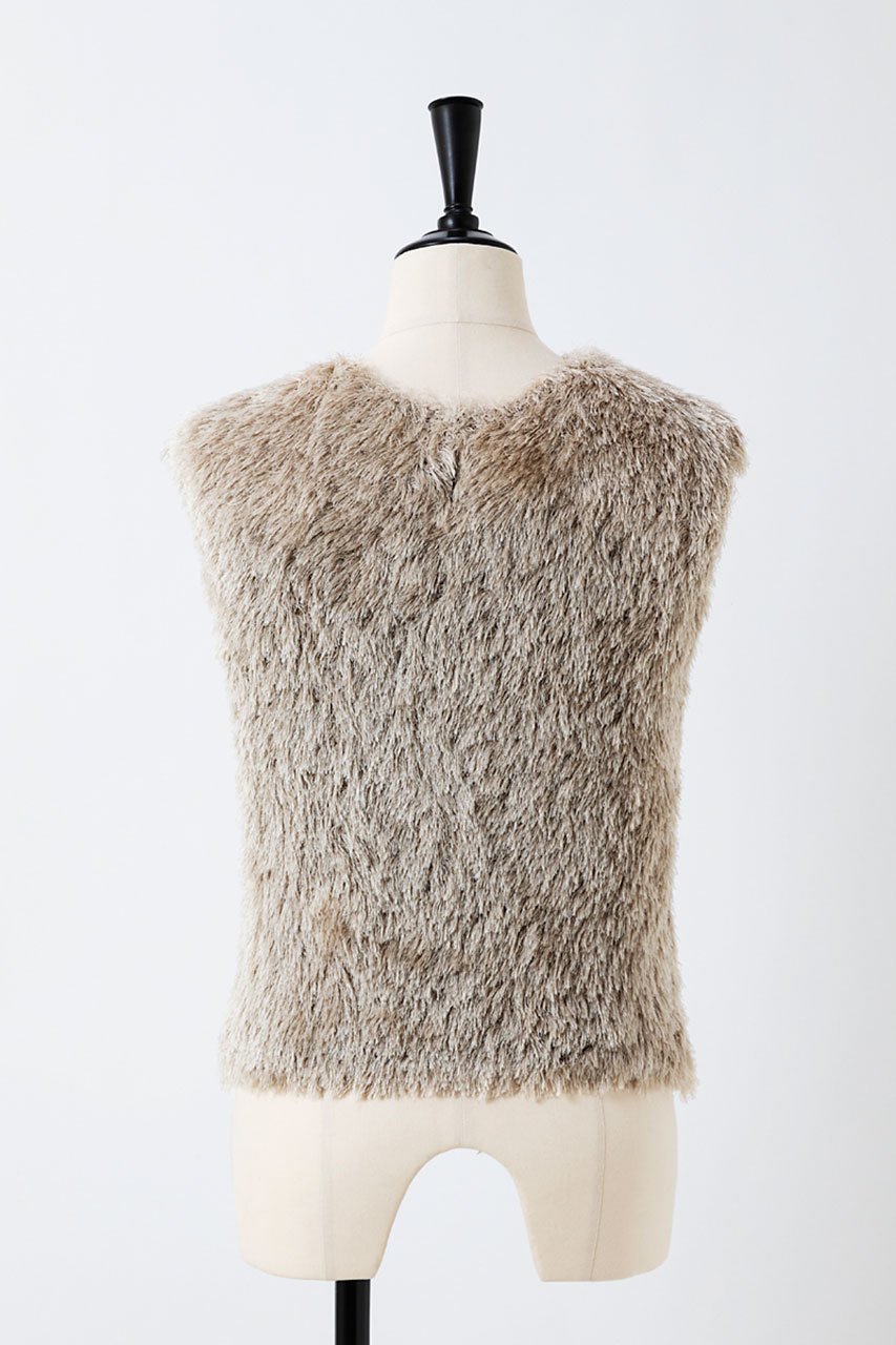 【オーヴィル/EAUVIRE】のシルクファーフレンチスリーブニット 人気、トレンドファッション・服の通販 founy(ファニー) 　ファッション　Fashion　レディースファッション　WOMEN　トップス・カットソー　Tops/Tshirt　ニット　Knit Tops　プルオーバー　Pullover　エアリー　Airy　エレガント 上品　Elegant　コンパクト　Compact　シルク　Silk　スリーブ　Sleeve　テクスチャー　Texture　フォルム　Form　フレンチ　French　other-3|ID: prp329100004102770 ipo3291000000031413443