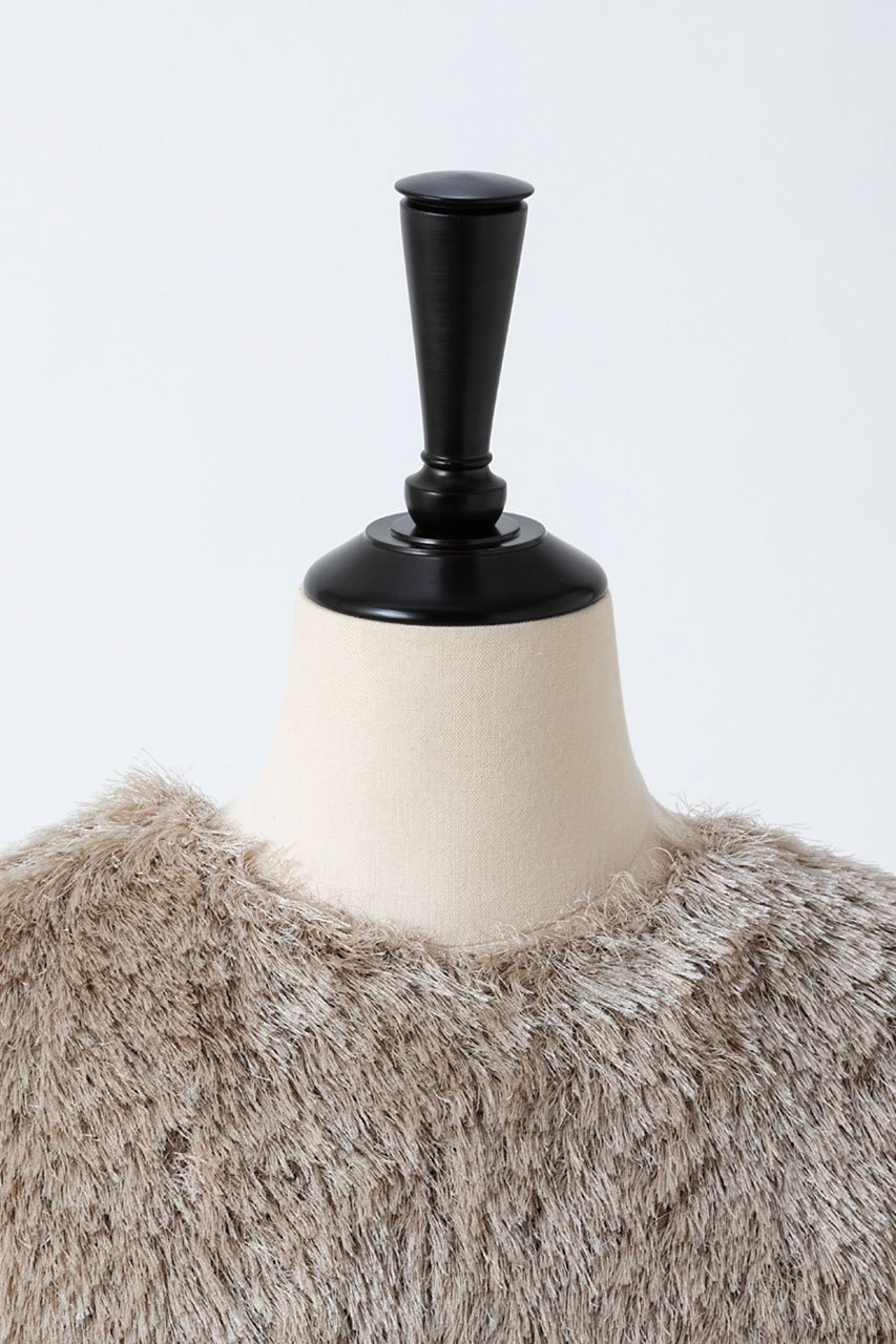 【オーヴィル/EAUVIRE】のシルクファーフレンチスリーブニット 人気、トレンドファッション・服の通販 founy(ファニー) 　ファッション　Fashion　レディースファッション　Fashion for Women　トップス・カットソー　Cut & Sew Tops　ニット　Knit Tops & Sweaters　カジュアルプルオーバー・ニットトップス　Pullovers & Knit Tops / Casual Pullovers　エアリー　Airy Texture　エレガント 上品　Elegant　コンパクト　Compact, Small Size　シルク　Silk, 100% Silk　スリーブ　Sleeve, Long Sleeve / Short Sleeve　テクスチャー　Texture, Textured Fabric　フォルム　Silhouette, Form　フレンチ　French, French Style　other-4|ID: prp329100004102770 ipo3291000000035924533