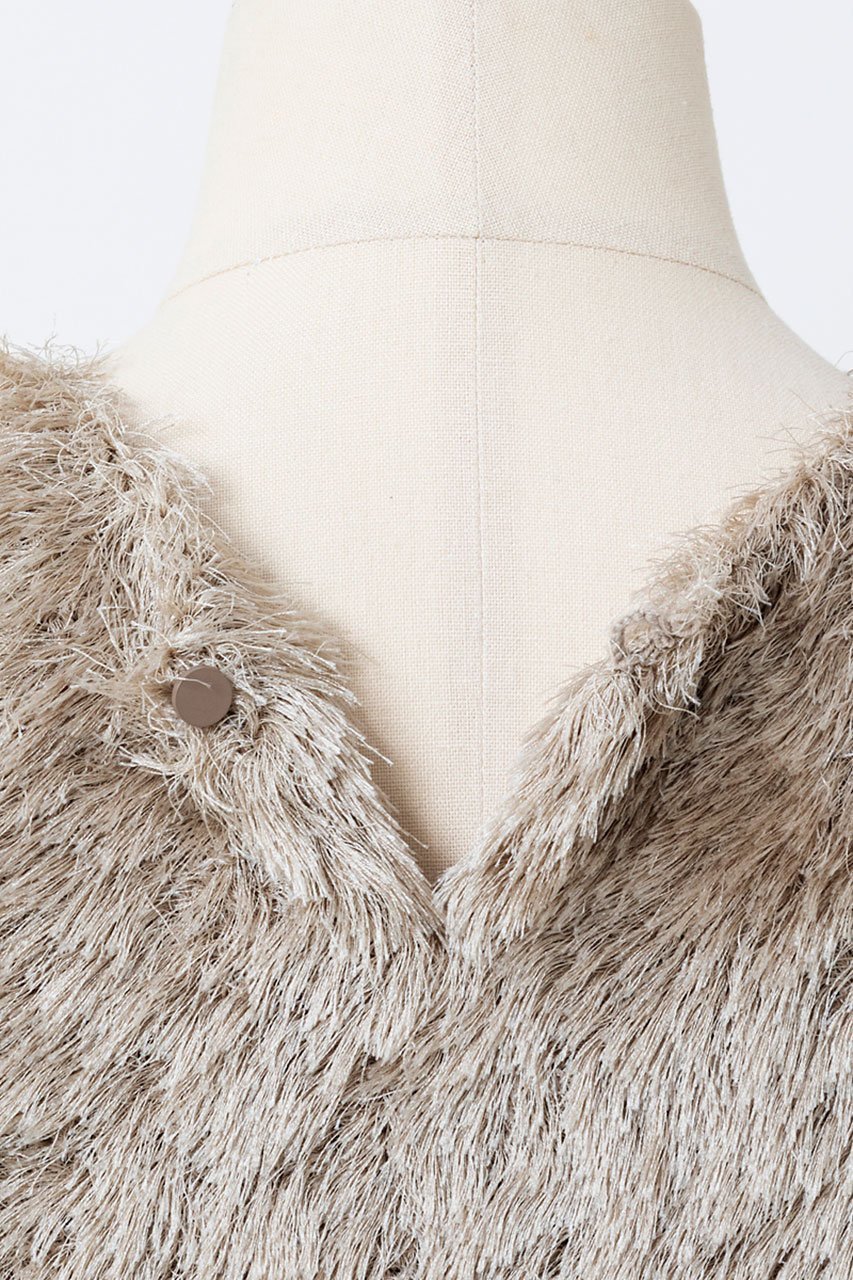 【オーヴィル/EAUVIRE】のシルクファーフレンチスリーブニット 人気、トレンドファッション・服の通販 founy(ファニー) 　ファッション　Fashion　レディースファッション　Fashion for Women　トップス・カットソー　Cut & Sew Tops　ニット　Knit Tops & Sweaters　カジュアルプルオーバー・ニットトップス　Pullovers & Knit Tops / Casual Pullovers　エアリー　Airy Texture　エレガント 上品　Elegant　コンパクト　Compact, Small Size　シルク　Silk, 100% Silk　スリーブ　Sleeve, Long Sleeve / Short Sleeve　テクスチャー　Texture, Textured Fabric　フォルム　Silhouette, Form　フレンチ　French, French Style　other-6|ID: prp329100004102770 ipo3291000000035924535