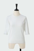 【オーヴィル/EAUVIRE】のシアー付属付きプルオーバー 人気、トレンドファッション・服の通販 founy(ファニー) ファッション Fashion レディースファッション Fashion for Women トップス・カットソー Cut & Sew Tops シャツ・ブラウス・オフィスカジュアル Elegant Blouses & Button-Ups ロングTシャツ・Tシャツ Longline T-Shirts & Tees カジュアルプルオーバー・ニットトップス Pullovers & Knit Tops / Casual Pullovers カットソー・ベーシックTシャツ Cut-and-Sewn Tops / Stretch Tees & Basics おすすめ Recommended / Our Picks イタリア Italy クロップド Cropped, Short Length コンパクト Compact, Small Size シアー Sheer, See-Through ショート Short, Short Length ストレッチ Stretch, Stretchy Fabric スリーブ Sleeve, Long Sleeve / Short Sleeve フォルム Silhouette, Form 再入荷 Restock / Back in Stock 軽量 Lightweight, Ultra Light thumbnail ホワイト|ID: prp329100004102772 ipo3291000000034990247