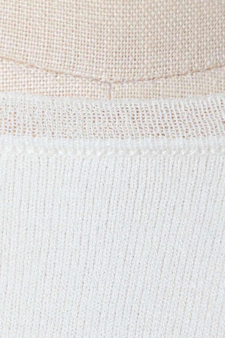 【オーヴィル/EAUVIRE】のシアー付属付きプルオーバー 人気、トレンドファッション・服の通販 founy(ファニー) 　ファッション　Fashion　レディースファッション　Fashion for Women　トップス・カットソー　Cut & Sew Tops　シャツ・ブラウス・オフィスカジュアル　Elegant Blouses & Button-Ups　ロングTシャツ・Tシャツ　Longline T-Shirts & Tees　カジュアルプルオーバー・ニットトップス　Pullovers & Knit Tops / Casual Pullovers　カットソー・ベーシックTシャツ　Cut-and-Sewn Tops / Stretch Tees & Basics　おすすめ　Recommended / Our Picks　イタリア　Italy　クロップド　Cropped, Short Length　コンパクト　Compact, Small Size　シアー　Sheer, See-Through　ショート　Short, Short Length　ストレッチ　Stretch, Stretchy Fabric　スリーブ　Sleeve, Long Sleeve / Short Sleeve　フォルム　Silhouette, Form　再入荷　Restock / Back in Stock　軽量　Lightweight, Ultra Light　other-6|ID: prp329100004102772 ipo3291000000034990252