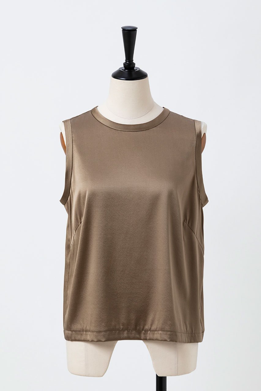 【オーヴィル/EAUVIRE】のウォッシャブルシルクノースリーブブラウス 人気、トレンドファッション・服の通販 founy(ファニー) 　ファッション　Fashion　レディースファッション　Fashion for Women　トップス・カットソー　Cut & Sew Tops　キャミソール&ノースリーブ　Camisoles & Sleeveless Tops　シャツ・ブラウス・オフィスカジュアル　Elegant Blouses & Button-Ups　シルク　Silk, 100% Silk　ジャケット　Jacket, Outerwear　ストレッチ　Stretch, Stretchy Fabric　ノースリーブ　Sleeveless, No-Sleeve　エレガント 上品　Elegant　 other-1|ID: prp329100004102775 ipo3291000000032901444