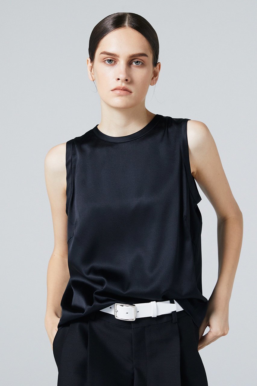 【オーヴィル/EAUVIRE】のウォッシャブルシルクノースリーブブラウス 人気、トレンドファッション・服の通販 founy(ファニー) 　ファッション　Fashion　レディースファッション　Fashion for Women　トップス・カットソー　Cut & Sew Tops　キャミソール&ノースリーブ　Camisoles & Sleeveless Tops　シャツ・ブラウス・オフィスカジュアル　Elegant Blouses & Button-Ups　シルク　Silk, 100% Silk　ジャケット　Jacket, Outerwear　ストレッチ　Stretch, Stretchy Fabric　ノースリーブ　Sleeveless, No-Sleeve　エレガント 上品　Elegant　other-4|ID: prp329100004102775 ipo3291000000032901464