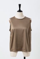 【オーヴィル/EAUVIRE】のウォッシャブルシルクノースリーブブラウス 人気、トレンドファッション・服の通販 founy(ファニー) ファッション Fashion レディースファッション Fashion for Women トップス・カットソー Cut & Sew Tops キャミソール&ノースリーブ Camisoles & Sleeveless Tops シャツ・ブラウス・オフィスカジュアル Elegant Blouses & Button-Ups シルク Silk, 100% Silk ジャケット Jacket, Outerwear ストレッチ Stretch, Stretchy Fabric ノースリーブ Sleeveless, No-Sleeve エレガント 上品 Elegant |ID:prp329100004102775