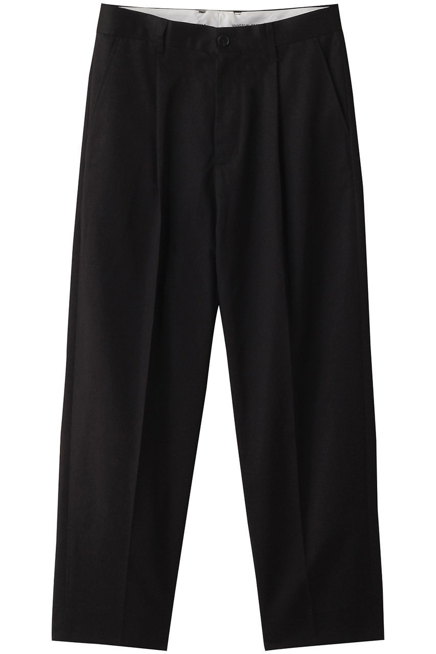 【ユニバーサルプロダクツ/UNIVERSAL PRODUCTS / MEN】の【MEN】ONE TUCK CHINO TROUSERS パンツ インテリア・キッズ・メンズ・レディースファッション・服の通販 founy(ファニー) 　ファッション　Fashion　メンズファッション　Fashion for Men　ボトムス　Bottoms　ストレート　Straight, Straight Cut　バランス　Balance, Style Balance　定番　Standard, Basic Item　BLACK|ID: prp329100004102790 ipo3291000000032817839