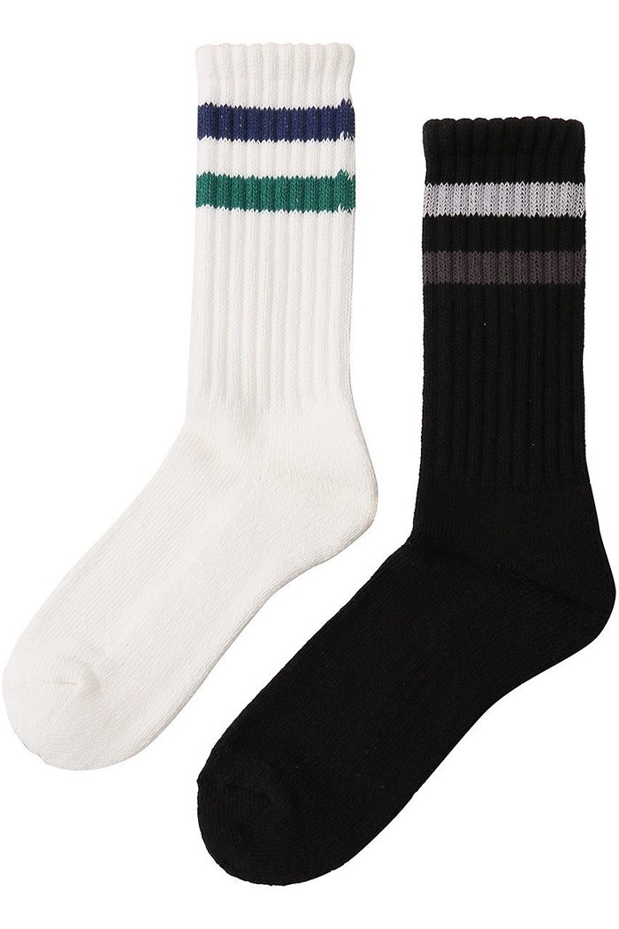 【ユニバーサルプロダクツ/UNIVERSAL PRODUCTS / MEN】の【MEN】2P LINE SOCKS/ソックス インテリア・キッズ・メンズ・レディースファッション・服の通販 founy(ファニー) https://founy.com/ ファッション Fashion メンズファッション MEN スポーティ Sporty ソックス Socks ベーシック Basic |ID: prp329100004102795 ipo3291000000027874592