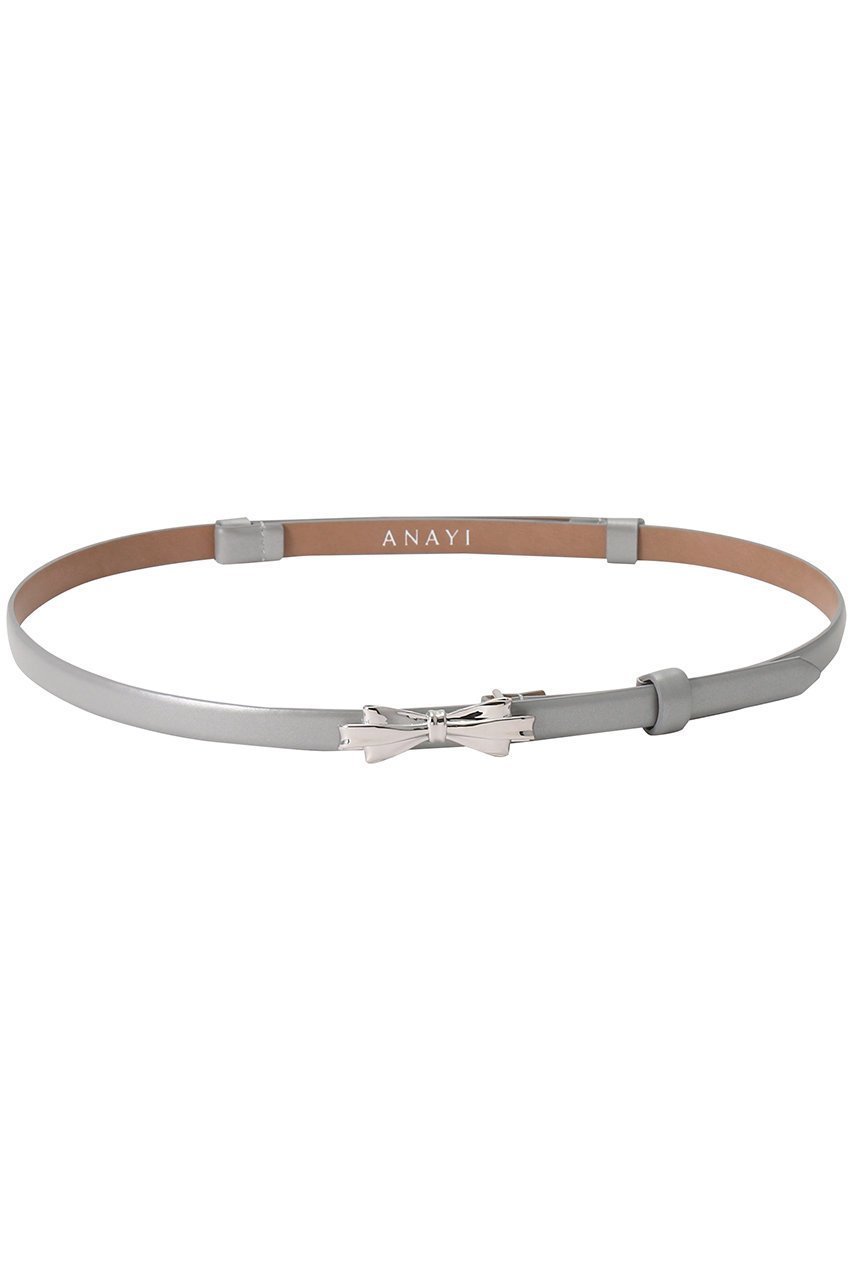 【アナイ/ANAYI】のリボンモチーフBELT インテリア・キッズ・メンズ・レディースファッション・服の通販 founy(ファニー) 　ファッション　Fashion　レディースファッション　WOMEN　ベルト　Belts　シルバー　Silver　トレンド　Trend　フェミニン　Feminine　モチーフ　Motif　リボン　Ribbon　シルバー|ID: prp329100004102812 ipo3291000000027874641