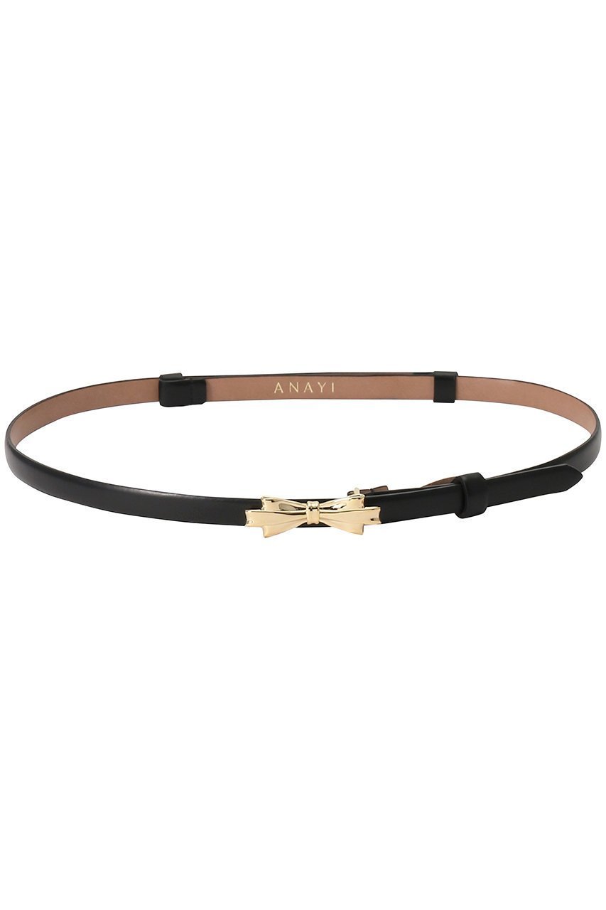【アナイ/ANAYI】のリボンモチーフBELT インテリア・キッズ・メンズ・レディースファッション・服の通販 founy(ファニー) 　ファッション　Fashion　レディースファッション　Fashion for Women　ベルト&ウエストマーク　Belts & Waist Accessories　シルバー　Silver, Metallic Silver　トレンド　Trend, Trending Now　フェミニン　Feminine, Girly　モチーフ　Motif, Design Theme　リボン　Ribbon, Bow　ブラック|ID: prp329100004102812 ipo3291000000032838076