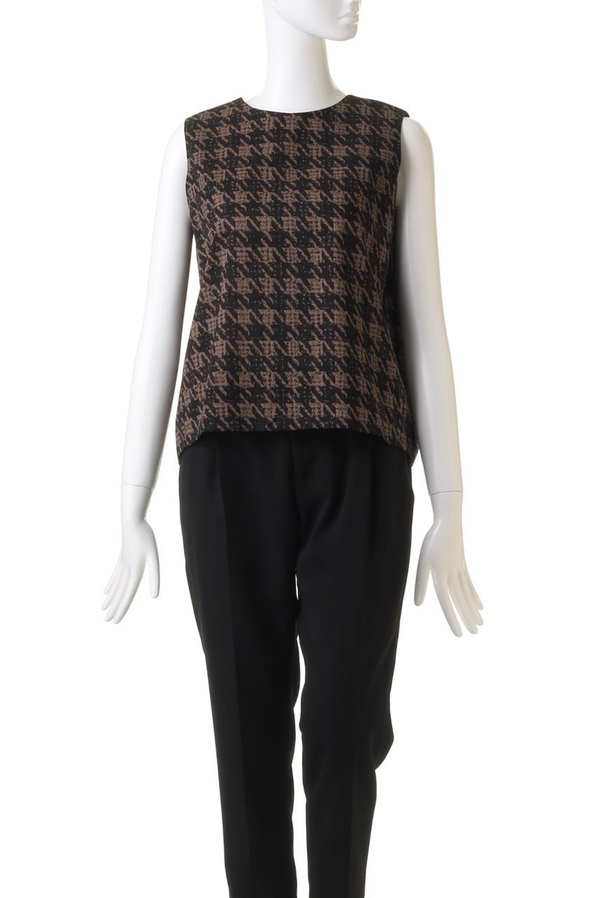 【ミズイロ インド/mizuiro ind】のchidori print N/S P/O プルオーバー 人気、トレンドファッション・服の通販 founy(ファニー) 　ファッション　Fashion　レディースファッション　Fashion for Women　トップス・カットソー　Cut & Sew Tops　ニット　Knit Tops & Sweaters　カジュアルプルオーバー・ニットトップス　Pullovers & Knit Tops / Casual Pullovers　インナー　Innerwear　ジャケット　Jacket, Outerwear　ツイード　Twill, Twill Weave　ノースリーブ　Sleeveless, No-Sleeve　プリント　Print, Printed Pattern　秋　Autumn　other-2|ID: prp329100004102819 ipo3291000000032938403