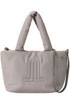 【ランバン オン ブルー/LANVIN en Bleu】のパデッドロゴスモールバッグ グレー|ID: prp329100004102832 ipo3291000000035105228