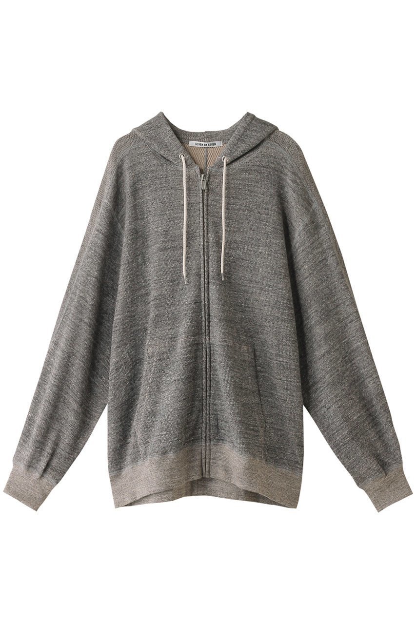 【セブン バイ セブン/SEVEN BY SEVEN / MEN】の【MEN】フルジップサーマルパーカー‐Mixed“UNSTAINED”yarn‐ インテリア・キッズ・メンズ・レディースファッション・服の通販 founy(ファニー) 　ファッション　Fashion　メンズファッション　Fashion for Men　トップス・カットソー　Cut & Sew Tops　パーカー・フーディー / カジュアルコーデ　Hoodies & Parkas　メンズシャツ　Shirts　インナー　Innerwear　ジャケット　Jacket, Outerwear　スタンダード　Standard, Basic　定番　Standard, Basic Item　グレー|ID: prp329100004102839 ipo3291000000032918144