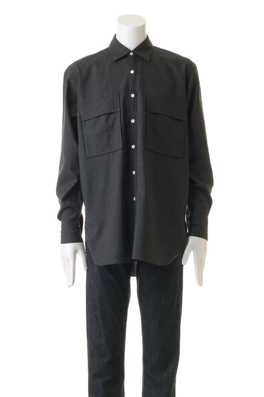 【コロン/:colon / MEN】の【MEN】Wool Tropical ポケットシャツ 人気、トレンドファッション・服の通販 founy(ファニー) 　ファッション　Fashion　メンズファッション　Fashion for Men　スリーブ　Sleeve, Long Sleeve / Short Sleeve　フラップ　Flap, Flap Pocket　ポケット　Pocket, Pocket Detail　ロング　Long, Long-Length　人気　Popular, Best Seller　定番　Standard, Basic Item　other-2|ID: prp329100004102842 ipo3291000000032903308
