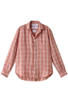 【フランク&アイリーン/Frank&Eileen】のEILEEN フランネルリネン レッドチェックシャツ 人気、トレンドファッション・服の通販 founy(ファニー) ファッション Fashion レディースファッション Fashion for Women トップス・カットソー Cut & Sew Tops シャツ・ブラウス・オフィスカジュアル Elegant Blouses & Button-Ups ジャケット Jacket, Outerwear スリーブ Sleeve, Long Sleeve / Short Sleeve チェック Check, Plaid, Tartan リネン Linen, Linen Fabric ロング Long, Long-Length 人気 Popular, Best Seller 定番 Standard, Basic Item |ID:prp329100004104375