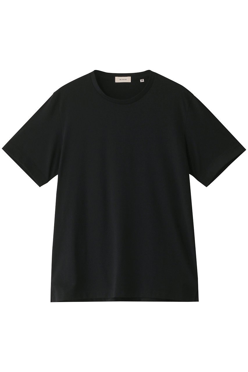 【ブラミンク/BLAMINK】のコットンロゴパッチショートスリーブ インテリア・キッズ・メンズ・レディースファッション・服の通販 founy(ファニー) 　ファッション　Fashion　レディースファッション　Fashion for Women　トップス・カットソー　Cut & Sew Tops　シャツ・ブラウス・オフィスカジュアル　Elegant Blouses & Button-Ups　ロングTシャツ・Tシャツ　Longline T-Shirts & Tees　カットソー・ベーシックTシャツ　Cut-and-Sewn Tops / Stretch Tees & Basics　コンパクト　Compact, Small Size　ショート　Short, Short Length　シンプル　Simple, Minimal　スリーブ　Sleeve, Long Sleeve / Short Sleeve　パッチ　Patch, Appliqué　ベーシック　Basic, Essential　ブラック|ID: prp329100004104396 ipo3291000000032894809
