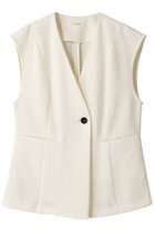 【ミディウミソリッド/MIDIUMISOLID】のno collar vest ベスト 人気、トレンドファッション・服の通販 founy(ファニー) ファッション Fashion レディースファッション WOMEN アウター Coat Outerwear ジャケット Jackets おすすめ Recommend カットソー Cut And Sew キャミソール Camisole シェイプ Shape ジャケット Jacket スリーブ Sleeve セットアップ Set Up フレンチ French ベスト Vest エレガント 上品 Elegant 夏 Summer thumbnail ivory|ID: prp329100004104402 ipo3291000000027894410