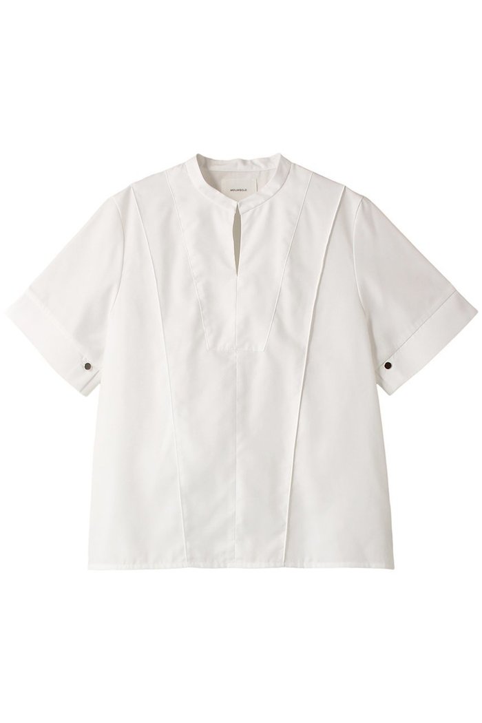 【ミディウミソリッド/MIDIUMISOLID】の2way neck blouse ブラウス インテリア・キッズ・メンズ・レディースファッション・服の通販 founy(ファニー) https://founy.com/ ファッション Fashion レディースファッション WOMEN トップス・カットソー Tops/Tshirt シャツ/ブラウス Shirts/Blouses コンパクト Compact ショート Short シンプル Simple スキッパー Skipper スタンド Stand スリーブ Sleeve エレガント 上品 Elegant |ID: prp329100004104403 ipo3291000000027894413