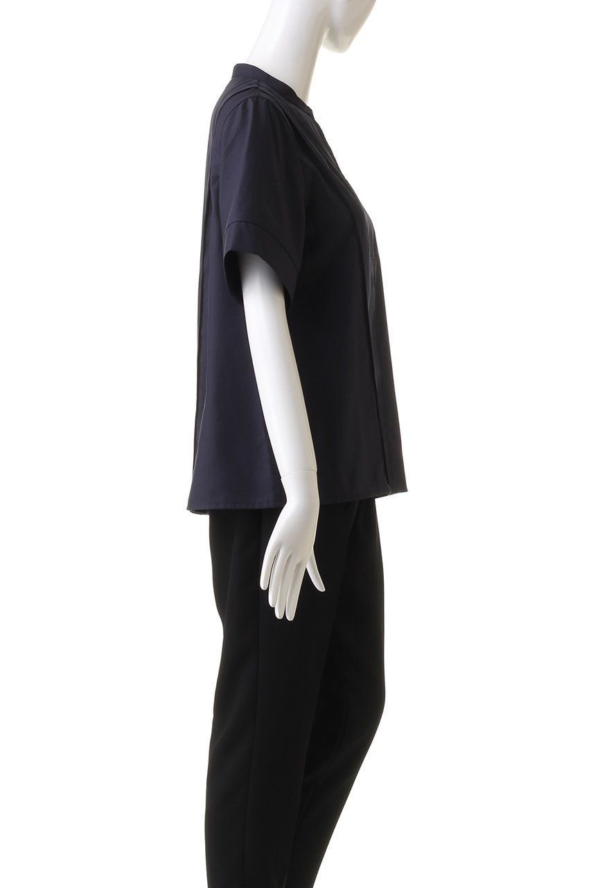 【ミディウミソリッド/MIDIUMISOLID】の2way neck blouse ブラウス 人気、トレンドファッション・服の通販 founy(ファニー) 　ファッション　Fashion　レディースファッション　WOMEN　トップス・カットソー　Tops/Tshirt　シャツ/ブラウス　Shirts/Blouses　コンパクト　Compact　ショート　Short　シンプル　Simple　スキッパー　Skipper　スタンド　Stand　スリーブ　Sleeve　エレガント 上品　Elegant　other-3|ID: prp329100004104403 ipo3291000000031413009