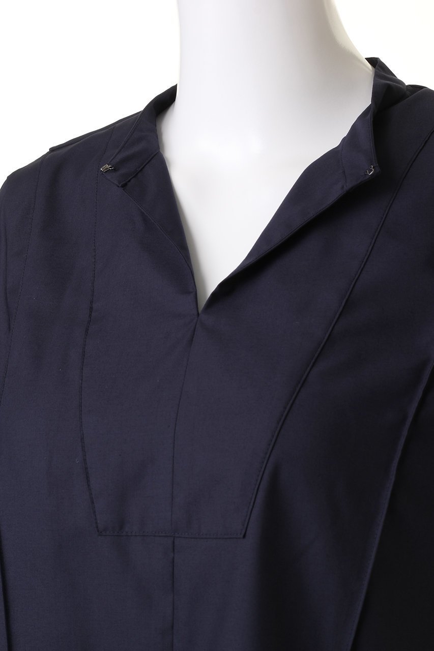 【ミディウミソリッド/MIDIUMISOLID】の2way neck blouse ブラウス 人気、トレンドファッション・服の通販 founy(ファニー) 　ファッション　Fashion　レディースファッション　WOMEN　トップス・カットソー　Tops/Tshirt　シャツ/ブラウス　Shirts/Blouses　コンパクト　Compact　ショート　Short　シンプル　Simple　スキッパー　Skipper　スタンド　Stand　スリーブ　Sleeve　エレガント 上品　Elegant　other-6|ID: prp329100004104403 ipo3291000000031413015