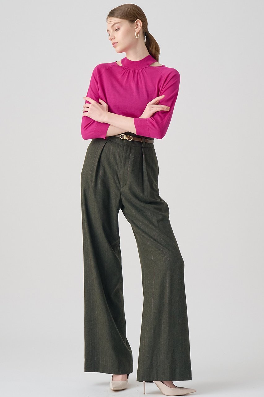 【アナイ/ANAYI】のウールシルクショルダースリット プルオーバー 人気、トレンドファッション・服の通販 founy(ファニー) 　ファッション　Fashion　レディースファッション　Fashion for Women　トップス・カットソー　Cut & Sew Tops　ニット　Knit Tops & Sweaters　カジュアルプルオーバー・ニットトップス　Pullovers & Knit Tops / Casual Pullovers　インナー　Innerwear　ギャザー　Gathered, Ruffled　コンパクト　Compact, Small Size　シルク　Silk, 100% Silk　ミックス　Mix, Mixed Style　other-3|ID: prp329100004105634 ipo3291000000033705645