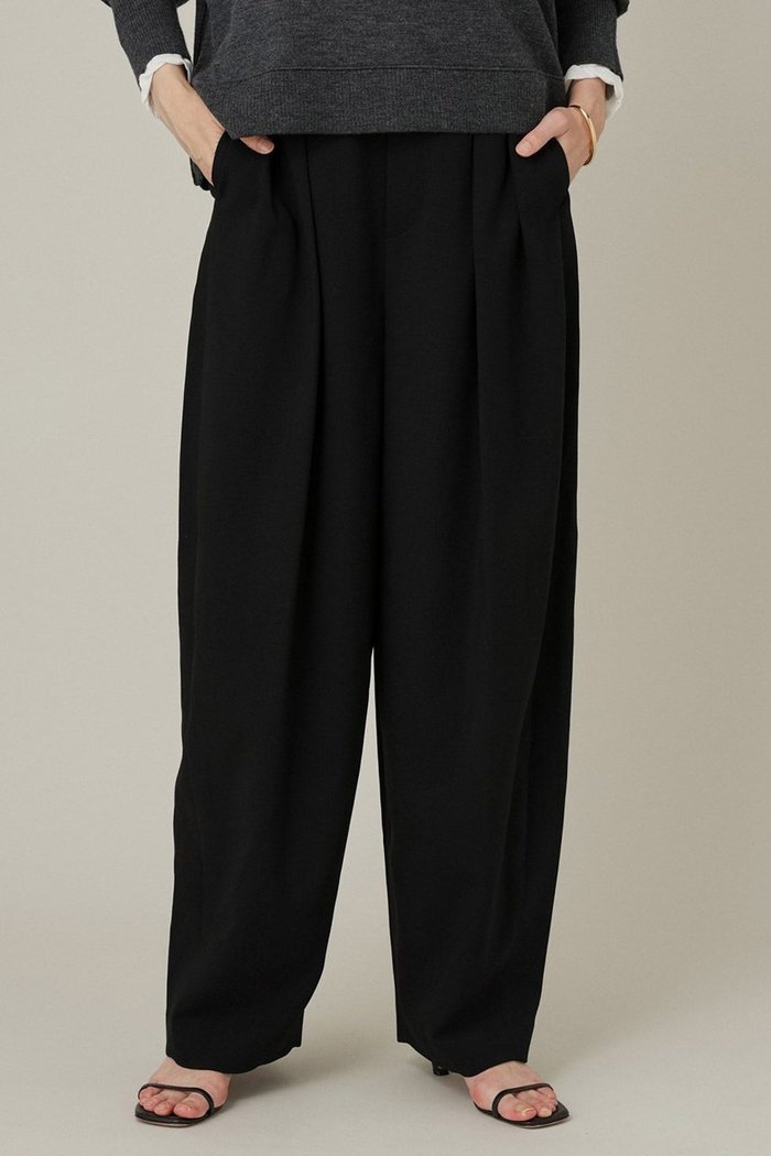 【カレンソロジー/Curensology】のダブルクロスツータックパンツ インテリア・キッズ・メンズ・レディースファッション・服の通販 founy(ファニー) https://founy.com/ ファッション Fashion レディースファッション Fashion for Women パンツ Pants & Trousers ストレッチ Stretch, Stretchy Fabric |ID: prp329100004105641 ipo3291000000032922552