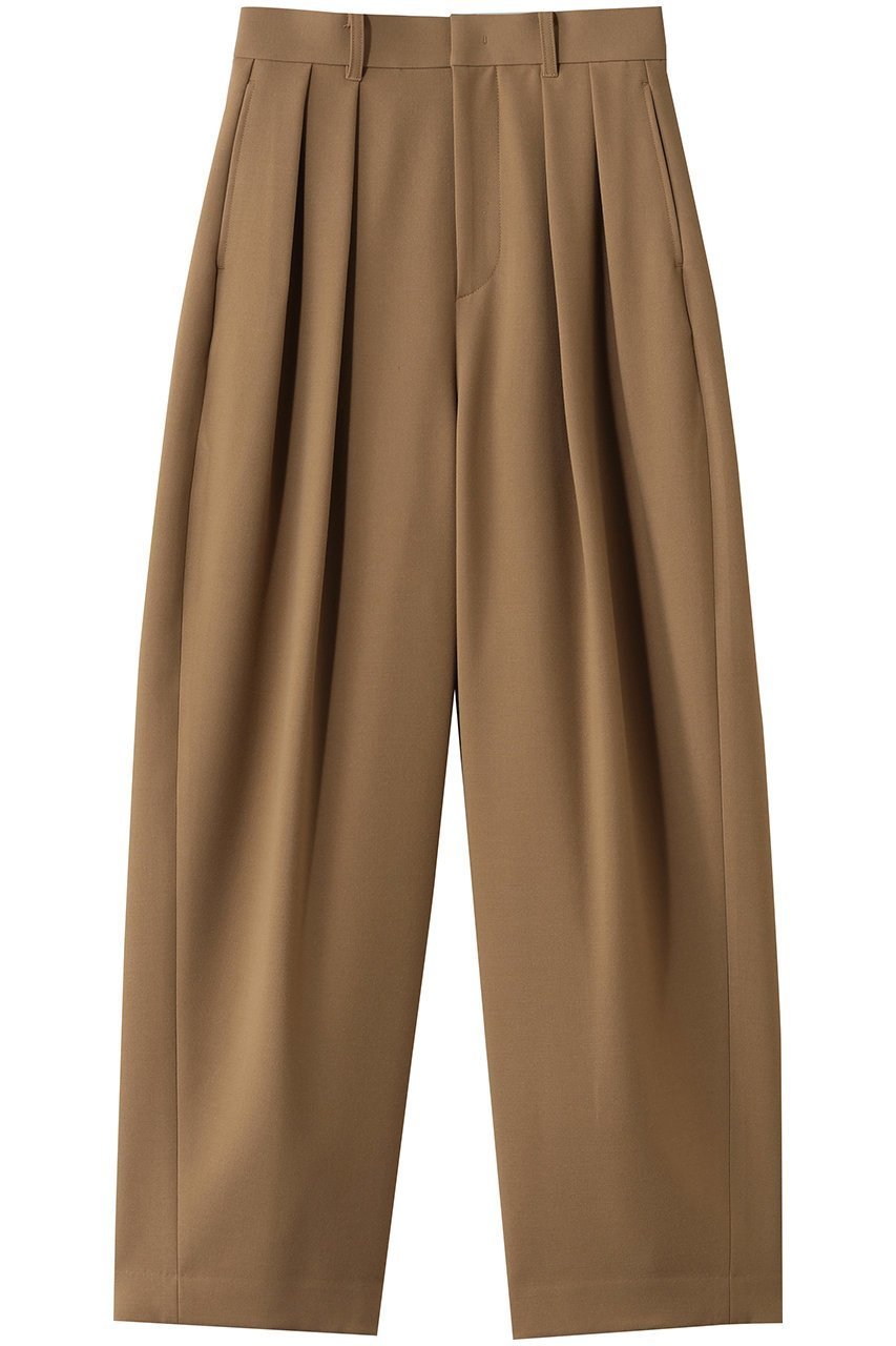 【カレンソロジー/Curensology】のダブルクロスツータックパンツ インテリア・キッズ・メンズ・レディースファッション・服の通販 founy(ファニー) 　ファッション　Fashion　レディースファッション　Fashion for Women　パンツ　Pants & Trousers　ストレッチ　Stretch, Stretchy Fabric　キャメル|ID: prp329100004105641 ipo3291000000034845955