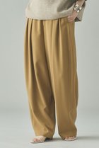 【カレンソロジー/Curensology】のダブルクロスツータックパンツ キャメル|ID: prp329100004105641 ipo3291000000036762307