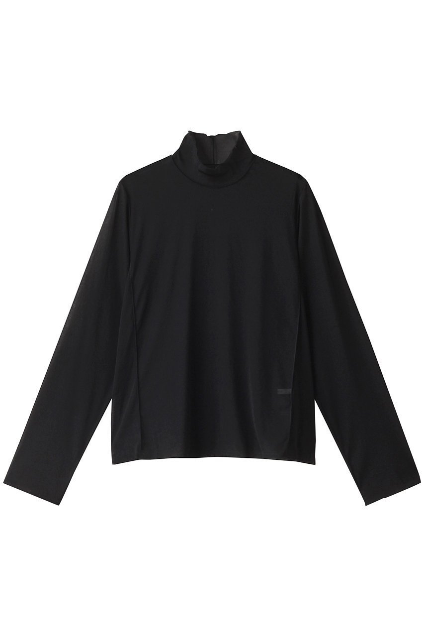 【ミディウミソリッド/MIDIUMISOLID】のsheer h/neck inner インナー インテリア・キッズ・メンズ・レディースファッション・服の通販 founy(ファニー) 　ファッション　Fashion　レディースファッション　Fashion for Women　トップス・カットソー　Cut & Sew Tops　シャツ・ブラウス・オフィスカジュアル　Elegant Blouses & Button-Ups　ロングTシャツ・Tシャツ　Longline T-Shirts & Tees　カットソー・ベーシックTシャツ　Cut-and-Sewn Tops / Stretch Tees & Basics　おすすめ　Recommended / Our Picks　インナー　Innerwear　キャミソール　Camisole, Spaghetti Strap Top　シアー　Sheer, See-Through　シンプル　Simple, Minimal　スリーブ　Sleeve, Long Sleeve / Short Sleeve　トレンド　Trend, Trending Now　ロング　Long, Long-Length　black|ID: prp329100004105669 ipo3291000000032919150