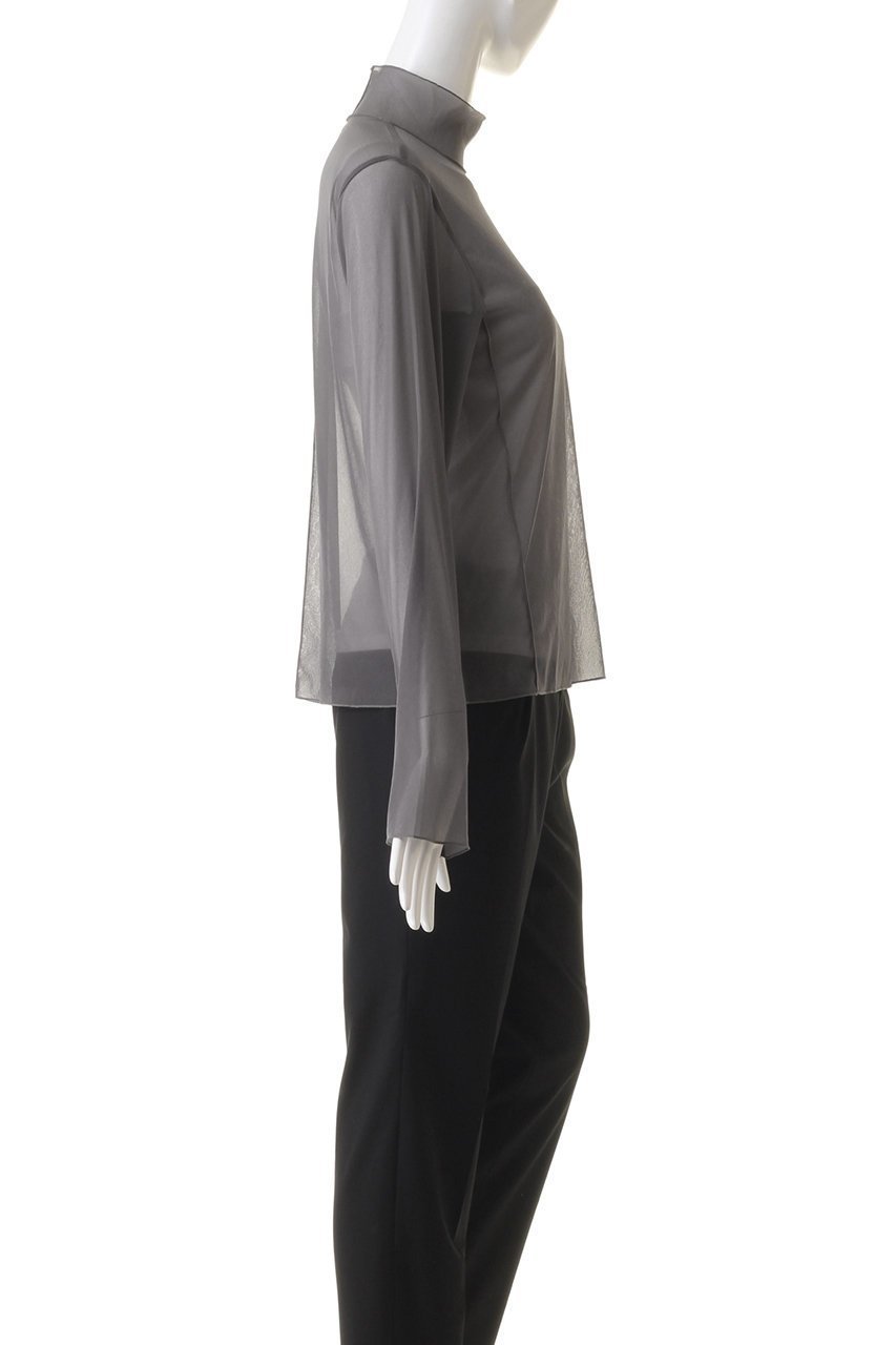 【ミディウミソリッド/MIDIUMISOLID】のsheer h/neck inner インナー 人気、トレンドファッション・服の通販 founy(ファニー) 　ファッション　Fashion　レディースファッション　Fashion for Women　トップス・カットソー　Cut & Sew Tops　シャツ・ブラウス・オフィスカジュアル　Elegant Blouses & Button-Ups　ロングTシャツ・Tシャツ　Longline T-Shirts & Tees　カットソー・ベーシックTシャツ　Cut-and-Sewn Tops / Stretch Tees & Basics　おすすめ　Recommended / Our Picks　インナー　Innerwear　キャミソール　Camisole, Spaghetti Strap Top　シアー　Sheer, See-Through　シンプル　Simple, Minimal　スリーブ　Sleeve, Long Sleeve / Short Sleeve　トレンド　Trend, Trending Now　ロング　Long, Long-Length　other-3|ID: prp329100004105669 ipo3291000000032919167