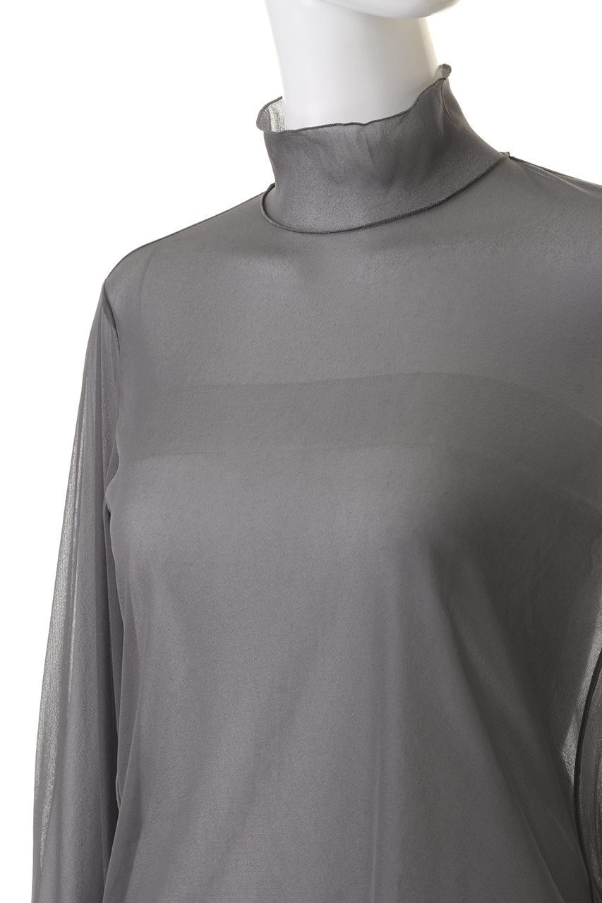 【ミディウミソリッド/MIDIUMISOLID】のsheer h/neck inner インナー 人気、トレンドファッション・服の通販 founy(ファニー) 　ファッション　Fashion　レディースファッション　Fashion for Women　トップス・カットソー　Cut & Sew Tops　シャツ・ブラウス・オフィスカジュアル　Elegant Blouses & Button-Ups　ロングTシャツ・Tシャツ　Longline T-Shirts & Tees　カットソー・ベーシックTシャツ　Cut-and-Sewn Tops / Stretch Tees & Basics　おすすめ　Recommended / Our Picks　インナー　Innerwear　キャミソール　Camisole, Spaghetti Strap Top　シアー　Sheer, See-Through　シンプル　Simple, Minimal　スリーブ　Sleeve, Long Sleeve / Short Sleeve　トレンド　Trend, Trending Now　ロング　Long, Long-Length　other-5|ID: prp329100004105669 ipo3291000000032919183