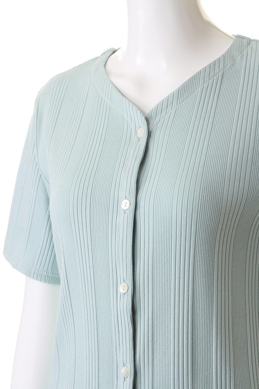 【ミディウミソリッド/MIDIUMISOLID】のcompact sheer CD カーディガン 人気、トレンドファッション・服の通販 founy(ファニー) 　ファッション　Fashion　レディースファッション　WOMEN　トップス・カットソー　Tops/Tshirt　ニット　Knit Tops　カーディガン　Cardigans　おすすめ　Recommend　カーディガン　Cardigan　コンパクト　Compact　シンプル　Simple　ストライプ　Stripe　エレガント 上品　Elegant　半袖　Short Sleeve　other-5|ID: prp329100004105670 ipo3291000000031412408