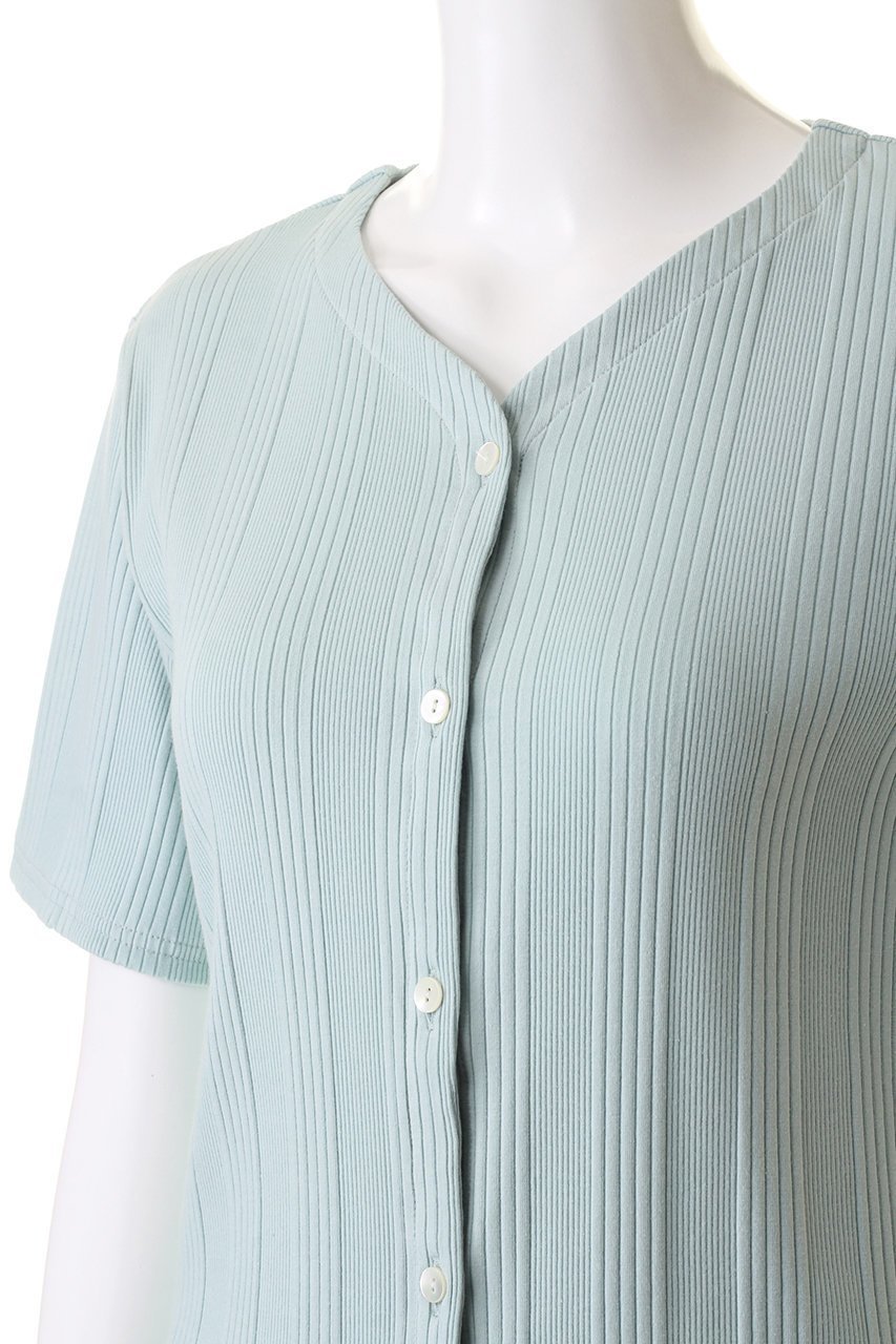 【ミディウミソリッド/MIDIUMISOLID】のcompact sheer CD カーディガン 人気、トレンドファッション・服の通販 founy(ファニー) 　ファッション　Fashion　レディースファッション　Fashion for Women　トップス・カットソー　Cut & Sew Tops　ニット　Knit Tops & Sweaters　カーディガン・羽織り　Layered Style Cardigans　おすすめ　Recommended / Our Picks　カーディガン　Cardigan, Knitwear　コンパクト　Compact, Small Size　シンプル　Simple, Minimal　ストライプ　Stripe, Striped Pattern　エレガント 上品　Elegant　半袖　Short Sleeve, Half Sleeve　other-5|ID: prp329100004105670 ipo3291000000032936345