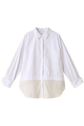 【ミディウミソリッド/MIDIUMISOLID】のsheer switching w cuffs shirt シャツ 人気、トレンドファッション・服の通販 founy(ファニー) ファッション Fashion レディースファッション Fashion for Women トップス・カットソー Cut & Sew Tops シャツ・ブラウス・オフィスカジュアル Elegant Blouses & Button-Ups カフス Cuff Design シアー Sheer, See-Through スリーブ Sleeve, Long Sleeve / Short Sleeve ダブル Double, Double-Breasted ドッキング Docking, Mixed Material ロング Long, Long-Length 長袖 Long Sleeve, Full Sleeve |ID:prp329100004105672