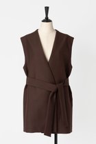 【オーヴィル/EAUVIRE】のノーカラージレ 人気、トレンドファッション・服の通販 founy(ファニー) ファッション Fashion レディースファッション Fashion for Women アウター Coat / Outerwear Collection レディースジャケット・軽アウター Jackets おすすめ Recommended / Our Picks ジャケット Jacket, Outerwear スタイリッシュ Stylish, Fashionable スリット Slit, Slit Detail ベスト Vest, Waistcoat エレガント 上品 Elegant 日本製 Made In Japan thumbnail ダークブラウン|ID: prp329100004105737 ipo3291000000032943382