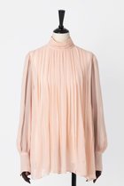 【オーヴィル/EAUVIRE】のランダムタックシルクブラウス サーモンピンク|ID: prp329100004105740 ipo3291000000036059734