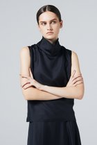 【オーヴィル/EAUVIRE】のスタンドカラーシルクブラウス 人気、トレンドファッション・服の通販 founy(ファニー) ファッション Fashion レディースファッション WOMEN トップス・カットソー Tops/Tshirt キャミソール / ノースリーブ No Sleeves シャツ/ブラウス Shirts/Blouses おすすめ Recommend イタリア Italy シルク Silk ツイル Twill ノースリーブ No Sleeve ハイネック High Neck thumbnail ブラック|ID: prp329100004105741 ipo3291000000027911421