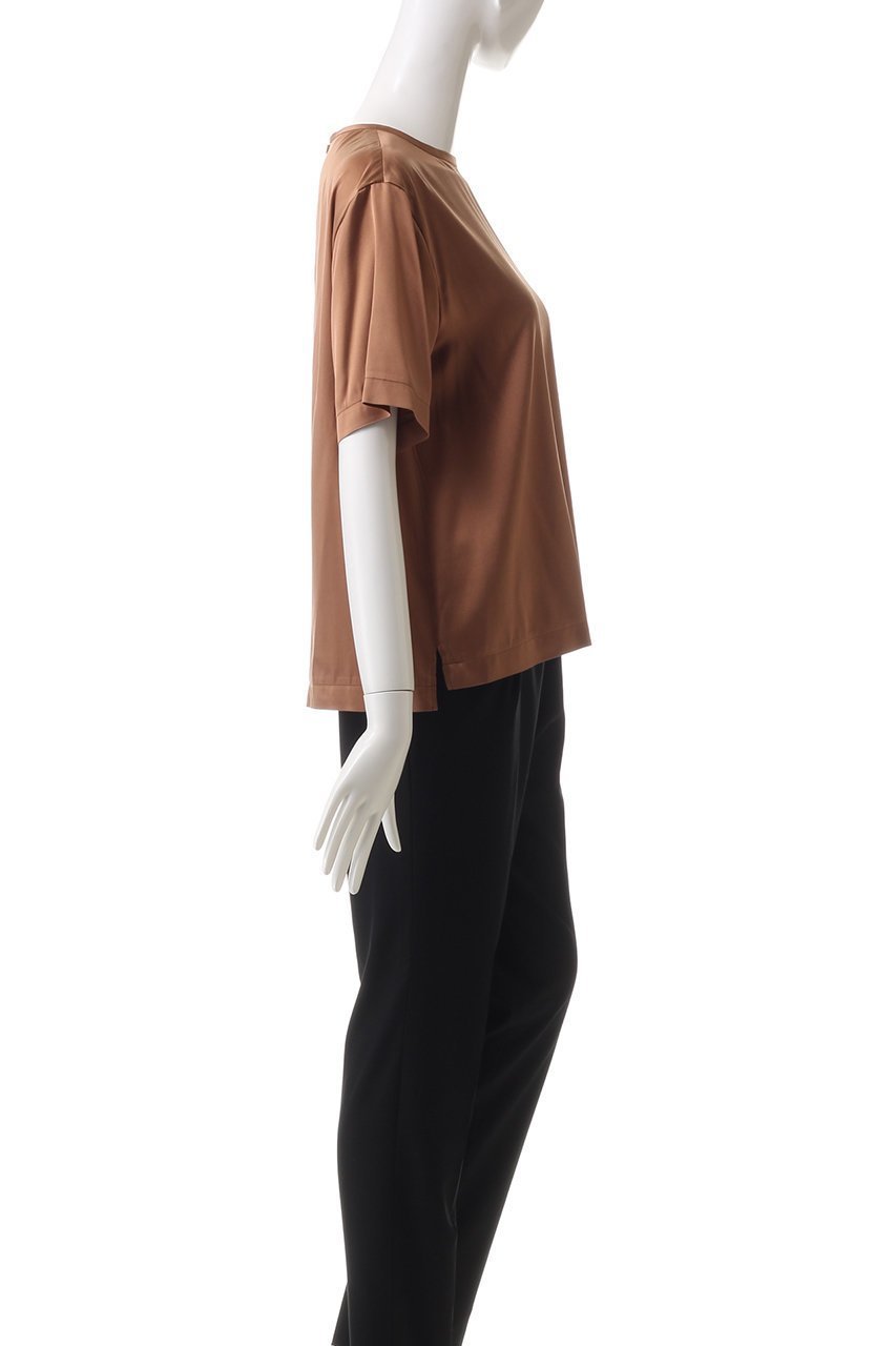 【オーヴィル/EAUVIRE】のウォッシャブルシルクTブラウス 人気、トレンドファッション・服の通販 founy(ファニー) 　ファッション　Fashion　レディースファッション　WOMEN　トップス・カットソー　Tops/Tshirt　シャツ/ブラウス　Shirts/Blouses　ロング / Tシャツ　T-Shirts　カットソー　Cut and Sewn　ショート　Short　シルク　Silk　ストレッチ　Stretch　スリーブ　Sleeve　半袖　Short Sleeve　other-3|ID: prp329100004105742 ipo3291000000031380703